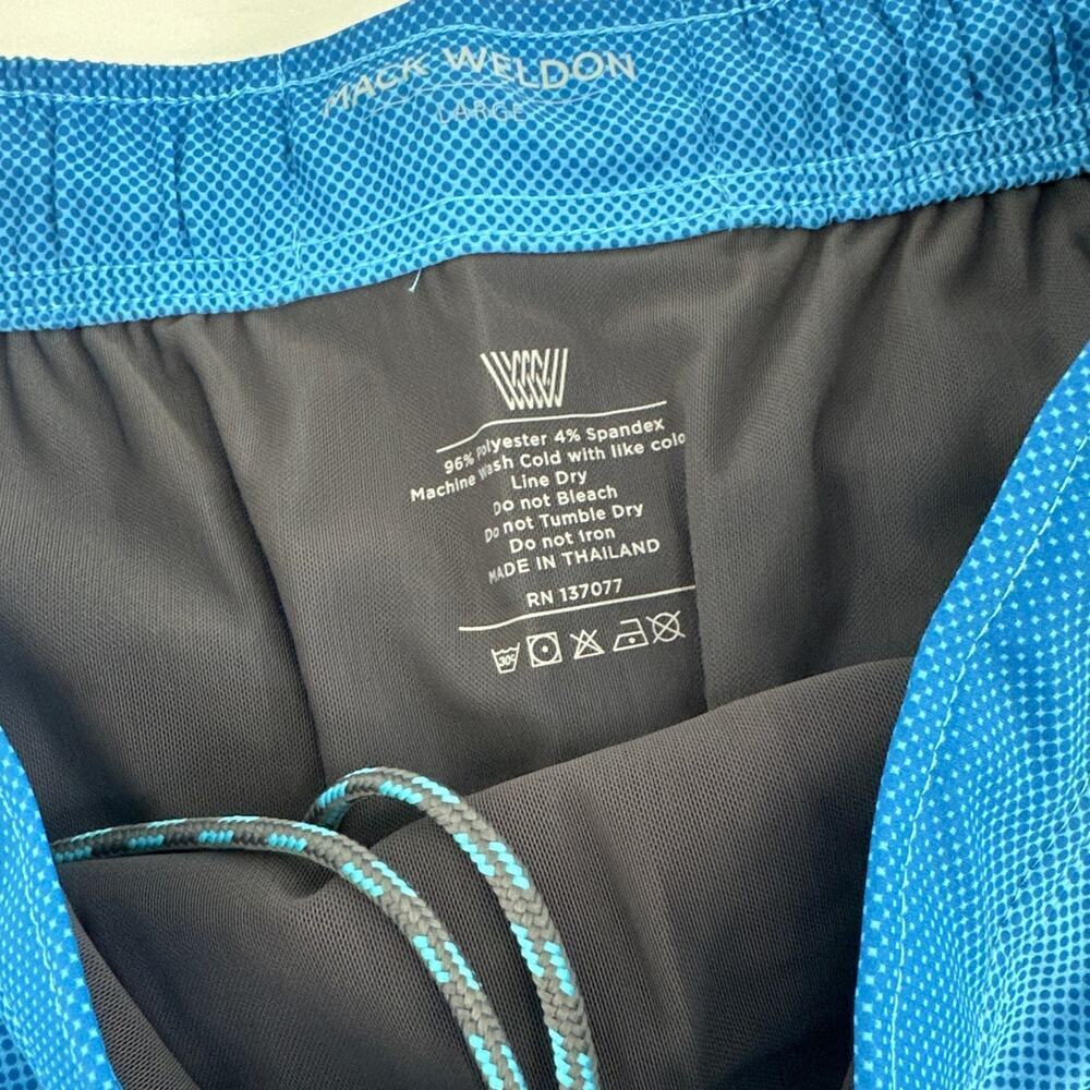 Mack Weldon Waterslide Pulse Stripe Swim Trunk Size L - Picture 6 of 10